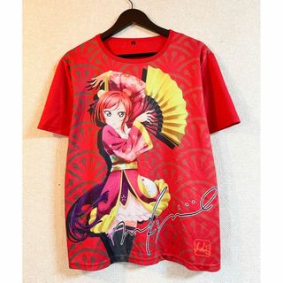 西木野 真姫 | ラブライブ！　半袖Tシャツ　レッド　Lサイズ　0503(その他)