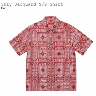 シュプリーム(Supreme)のSupreme Trey Jacquard S/S Shirt Red S(シャツ)