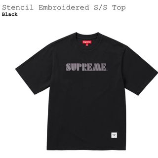 シュプリーム(Supreme)のSupreme Stencil Embroidered S/S Top S(Tシャツ/カットソー(半袖/袖なし))