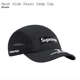 Supreme Mesh Side Panel Camp Cap Black