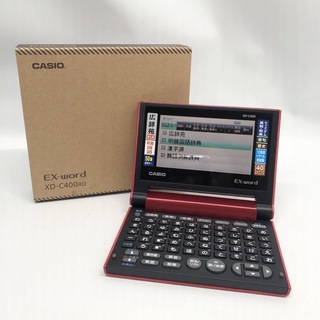 カシオ(CASIO)のカシオ 電子辞書 エクスワード コンパクトモデル XD-C400RD レッド(電子ブックリーダー)