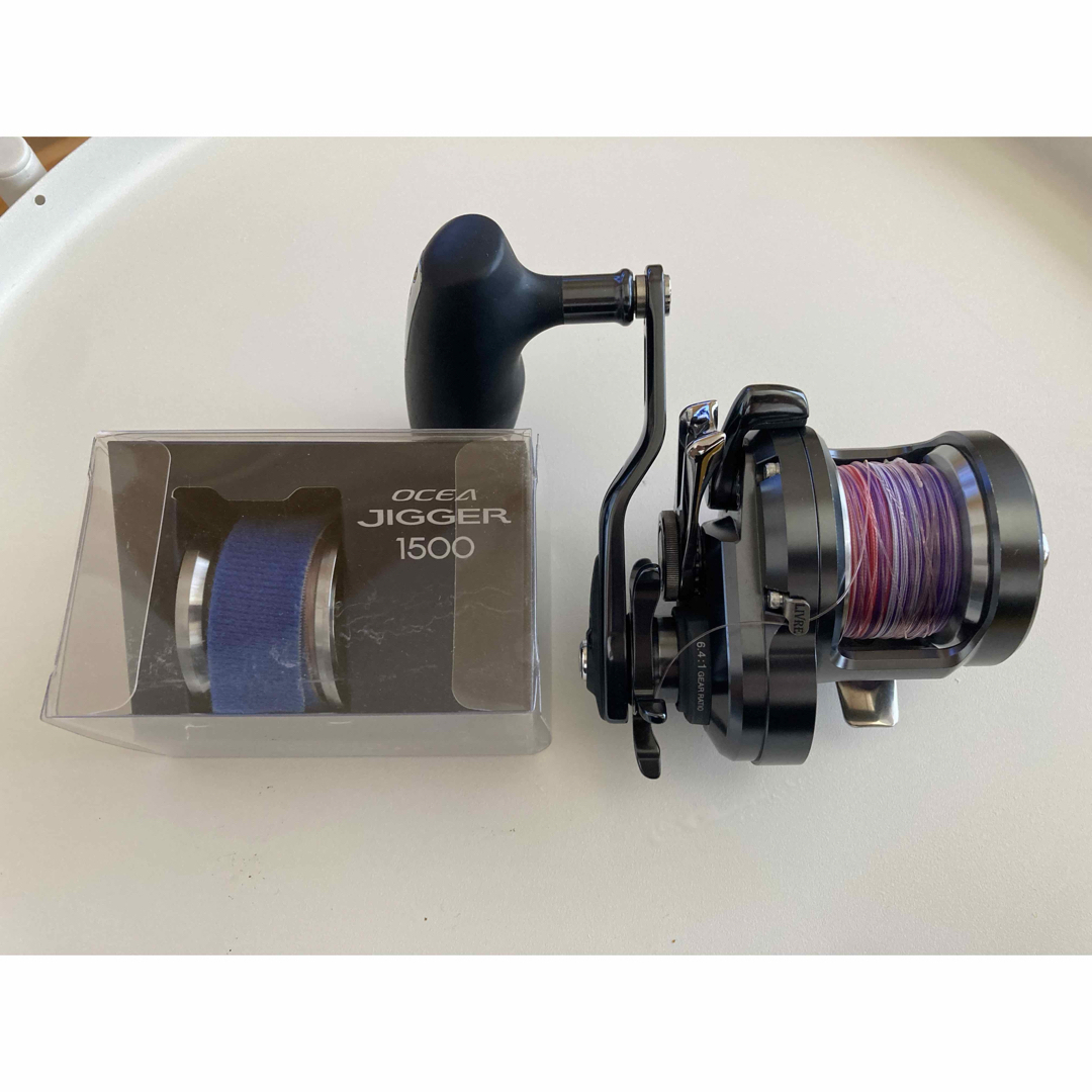 シマノ SHIMANO オシアジガーFカスタム 1500HG 替えスプール付き シマノ SHIMANO オシアジガーFカスタム 1500HG 替えスプール付き