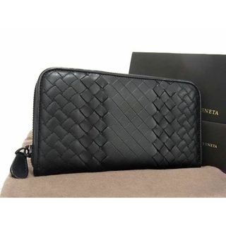 ボッテガヴェネタ(Bottega Veneta)の■新品■未使用■ BOTTEGA VENETA ボッテガヴェネタ イントレチャート レザー ラウンドファスナー 長財布 ウォレット ブラック系 AY1101 (折り財布)