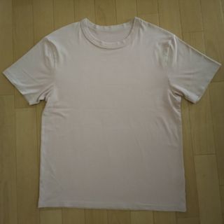 GU - GU ジーユー　STYLE-DRY　メンズ　Tシャツ　ピンクベージュ　Sサイズ