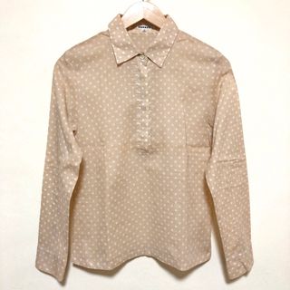 ディグレース(DGRACE)のDGRACE ディグレース ブラウス シャツ ベージュ ドット【匿名配送】(シャツ/ブラウス(長袖/七分))