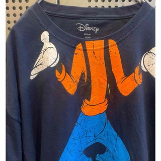 ディズニー(Disney)の古着　ヴィンテージ　Tシャツ　ビックサイズ　disney グーフィー　カラフル(Tシャツ/カットソー(半袖/袖なし))