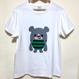 LAUNDRY ランドリー 半袖Tシャツ M ホワイト シマクマ くま 匿名配送