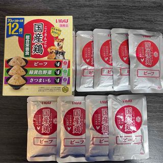 犬　いなば　国産品　総合栄養食　国産鶏　パウチ　70g×3種  計20袋　 