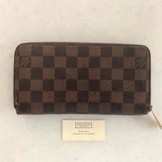 ルイヴィトン(LOUIS VUITTON)の【LOUIS VUITTON】ジッピーウォレット長財布/ダミエ/中古キズありB品(財布)