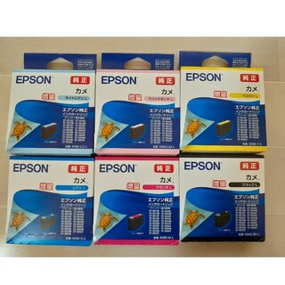 EPSON - エプソン 純正 インクカートリッジ カメ  6色　増量