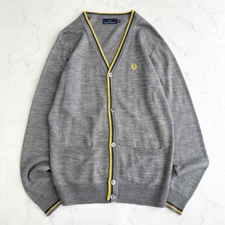 FRED PERRY - 『 FRED PERRY 』カーディガン／M／月桂樹刺繍ロゴ／長袖／羽織