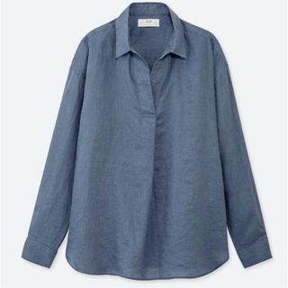 ユニクロ(UNIQLO)のユニクロ　麻　リネン　シャツ(シャツ/ブラウス(長袖/七分))