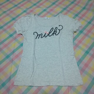 ミルク(MILK)のMILK ロゴ Tシャツ(Tシャツ(半袖/袖なし))