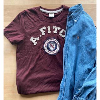 アバクロンビーアンドフィッチ(Abercrombie&Fitch)のアバクロンビー&フィッチ　Tシャツ　ロゴワッペン　ロゴ刺繍(Tシャツ(半袖/袖なし))