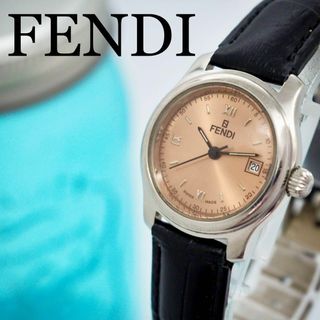 フェンディ(FENDI)の210 FENDI フェンディ レディース腕時計 新品バンド ブラック オレンジ(腕時計)