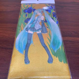 琳派×アニメ展　琳派展　タペストリー のれん 初音ミク×燕子花図屏風(キャラクターグッズ)