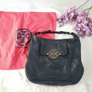 Tory Burch - Tory Burch 大きめ A4収納可能 ブラック ショルダーバッグ 保存袋付