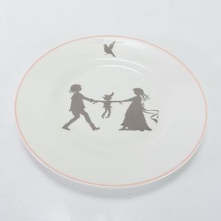 エルメス(Hermes)の美品 エルメス SILHOUETTES シルエット プレート 食器 お皿 皿 洋 高級 人気 定番 おしゃれ ホワイト MJT 1101-J22(食器)