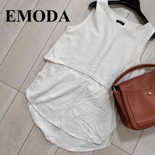 エモダ(EMODA)のEMODA 美品　レイヤード　タンクトップ　サマーツイード　シフォン　サテン(タンクトップ)