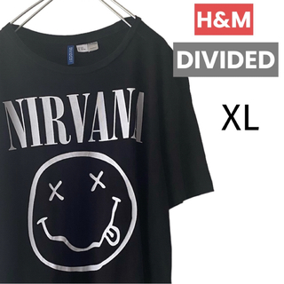 H&M DIVIDED NIRVANA 半袖Tシャツ XL  ニルヴァーナ 古着(Tシャツ/カットソー(半袖/袖なし))