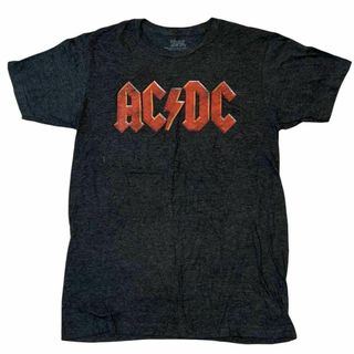 ミュージックティー(MUSIC TEE)のAC/DC バンド半袖Tシャツ ロックバンド ロックT バンT グレーa92(Tシャツ/カットソー(半袖/袖なし))