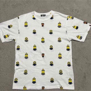 アベイシングエイプ(A BATHING APE)のAPE BAPE KAWS MINIONS ミニオン　MILO tシャツ　L(Tシャツ/カットソー(半袖/袖なし))