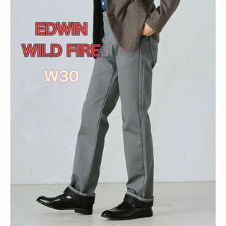 EDWIN - 【美品】EDWIN WILD FIRE スラッシュポケット　グレー W30