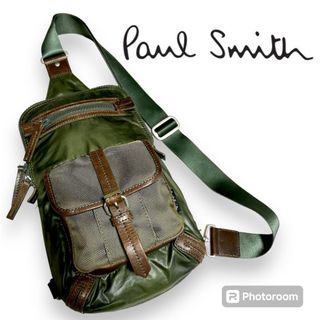 ポールスミス(Paul Smith)のポールスミス　ボディバッグ　斜めがけバッグ　ナイロン　レザー(ボディーバッグ)