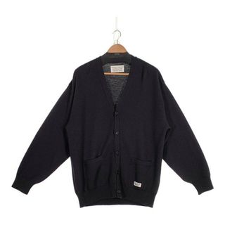 ワコマリア(WACKO MARIA)のWACKO MARIA ワコマリア クラシックカーディガン ニット ウール ブラック Size M(カーディガン)