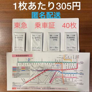 東急　株主優待　乗車証　乗車券　40枚　新品　※お値下げ不可商品