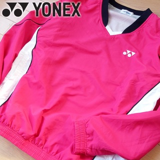 ヨネックス(YONEX)の美品 M ヨネックス YONEX メンズ ウインドブレーカー ピンク(ウェア)
