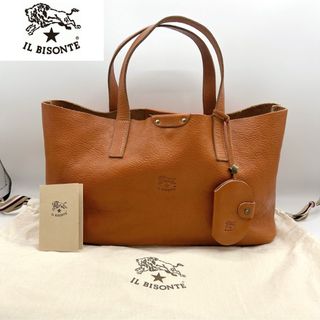 IL BISONTE - ★現行×極美品★イルビゾンテ トートバッグ 本革 型押しロゴ 付属品完備