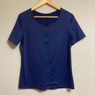 UNIQLO - [美品] UNIQLO ユニクロ　エアリズム　Tシャツ　紺　M