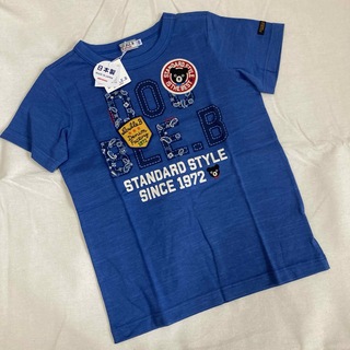 ミキハウス(mikihouse)の新品☆ミキハウス ダブルB ダブルビー ブルー ロゴ ペイズリー 120(Tシャツ/カットソー)
