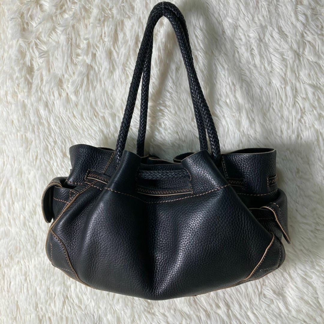 Cole Haan - 美品 コールハーン レザー ハンドバッグ 巾着バッグ Cole Haan - 美品 コールハーン レザー ハンドバッグ 巾着バッグ