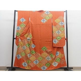 平和屋野田店■豪華振袖　駒刺繍　菱吉祥文　金彩　逸品　BAAD5159mz(振袖)