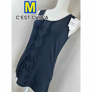 セシカ(C'est ChiC'a)の【タグ付未使用】 C'EST CHIC'A BLEU タンクトップ M(タンクトップ)