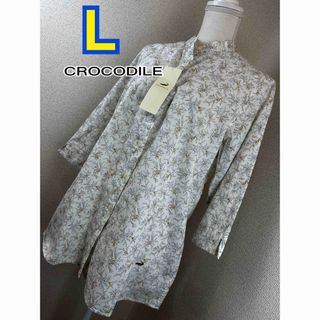 クロコダイル(Crocodile)の【タグ付未使用】 CROCODILE ブラウス/シャツ L(シャツ/ブラウス(長袖/七分))