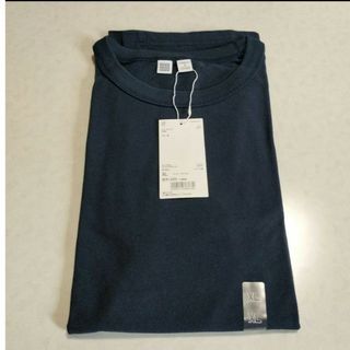 ユニクロ(UNIQLO)のユニクロU　クルーネックT（半袖）ブルー(Tシャツ/カットソー(半袖/袖なし))