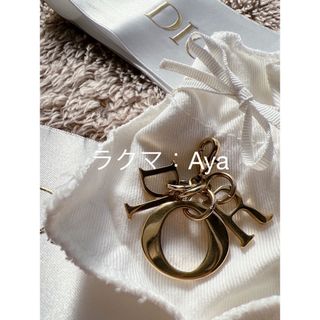 クリスチャンディオール(Christian Dior)のDior ディオール ゴールド ウォレット チャーム キーホルダー(チャーム)