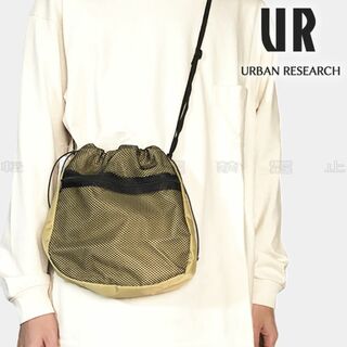 アーバンリサーチ(URBAN RESEARCH)のURBAN RESEARCH 巾着ショルダーバッグ ベージュ(ショルダーバッグ)