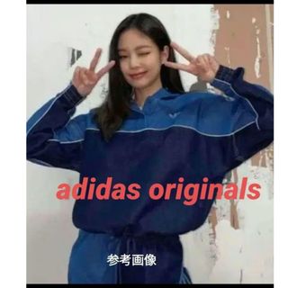 オリジナルス(Originals（adidas）)の希少 adidas オリジナルス デニム プルオーバー パーカー レディース(パーカー)