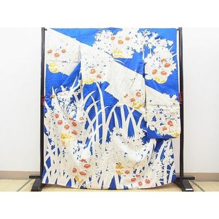 平和屋野田店■豪華振袖　駒刺繍　花籠文　金銀彩　逸品　BAAD4535hv(振袖)