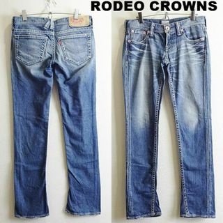 ロデオクラウンズ(RODEO CROWNS)のロデオクラウンズ　シューカット スリムストレートデニム　W78cm　ストレッチ(デニム/ジーンズ)