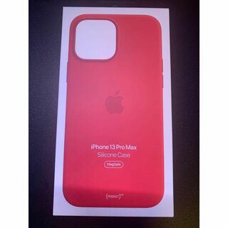 アップル(Apple)のMagSafe対応iPhone13ProMax純正シリコンケース　RED 赤色(iPhoneケース)