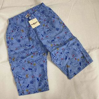 ミキハウス(mikihouse)の新品☆ミキハウス ホットビスケッツ パンツ ハーフパンツ 総柄 ブルー 120(パンツ/スパッツ)