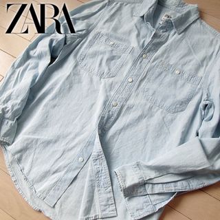 ザラ(ZARA)の美品 (EUR)S ザラ ZARA メンズ デニムシャツ(シャツ)