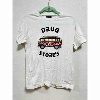 ドラッグストアーズ(drug store's)の★美品★ドラッグストアーズ　DRUGSTORE′S★Tシャツ★白★LL★バス柄★(Tシャツ/カットソー(半袖/袖なし))