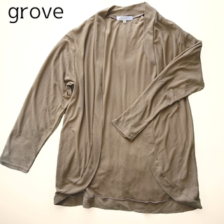 グローブ(grove)のgrove カーディガン Mサイズ(カーディガン)