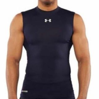 アンダーアーマー(UNDER ARMOUR)のアンダーアーマー ランニング ノースリーブTシャツ トレーニングウェア ブラック(ウェア)